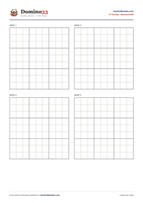 Preview of the four grids per page sheet