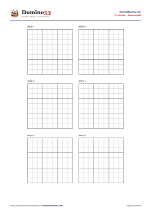 Preview of the six grids per page sheet